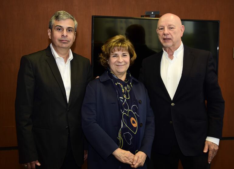 Jorge Jure, Hilda Rieder, y Jorge Goldenberg.