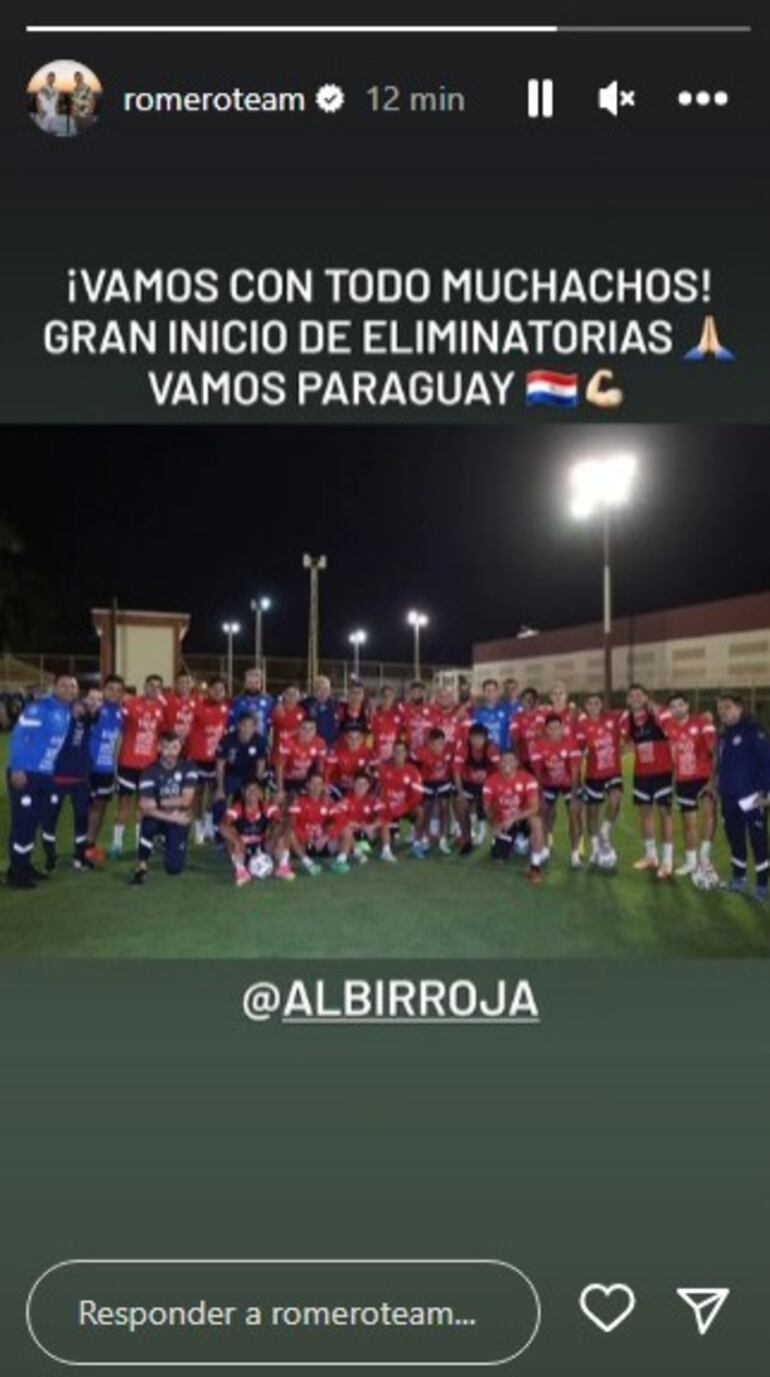 El mensaje de los Romero antes del debut de la selección paraguaya en las Eliminatorias Sudamericanas al Mundial 2026.