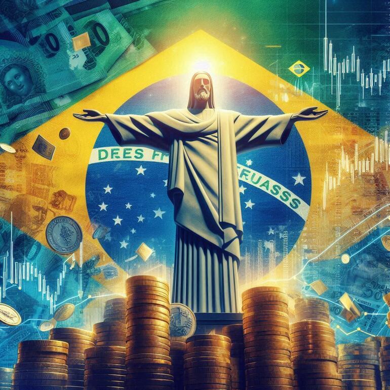 Imagen ilustrativa sobre la evolución de los principales indicadores económicos de Brasil.