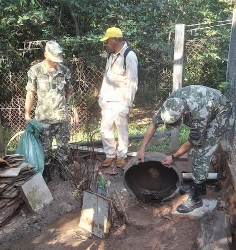 Cada dos semanas los funcionarios del Senepa realizan mingas ambientales en ciudades de Cordillera.