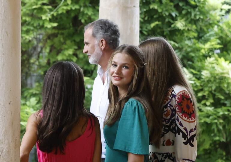 La princesa Leonor durante la visita a los Jardines de Alfabia el 31 de julio de 2023. (EFE/Casa Real)
