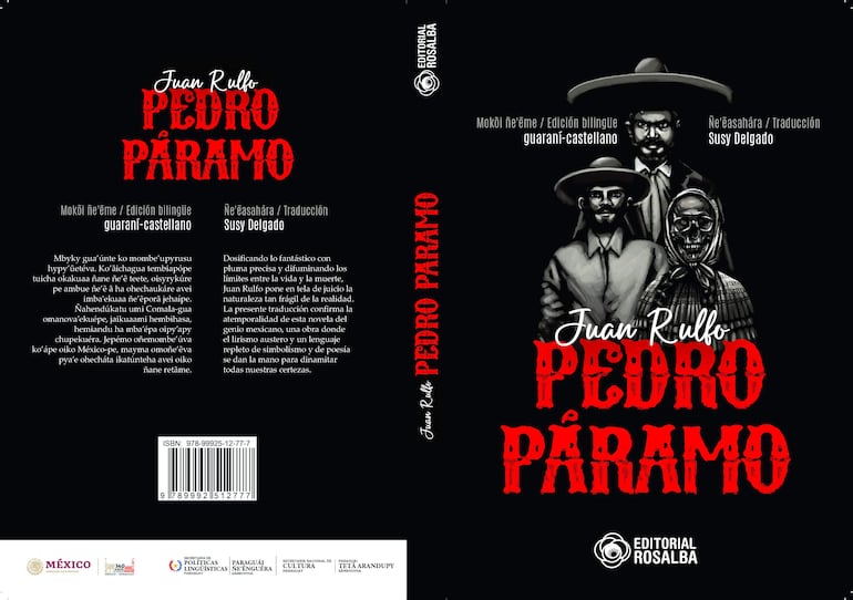 Carátula de la novela 'Pedro Páramo' de Juan Rulfo traducida al guaraní.