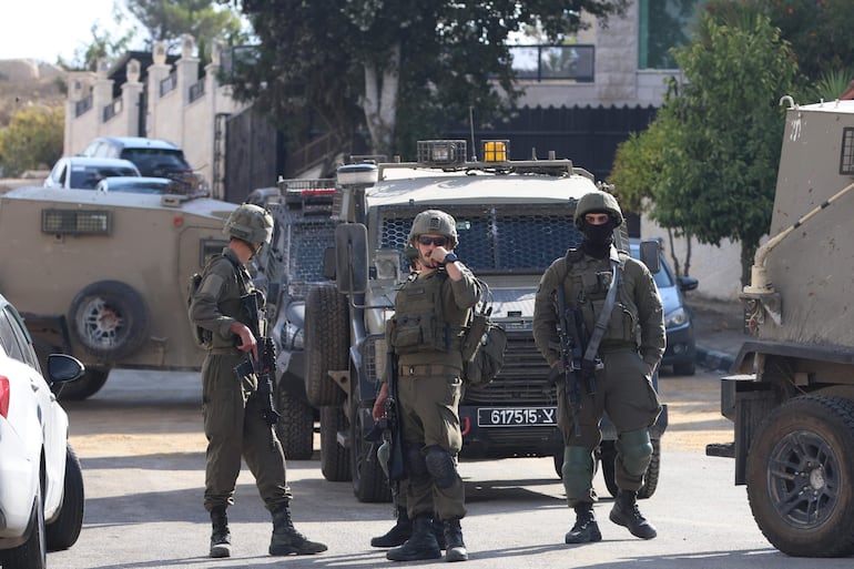 Soldados israelíes en Ramala, Cisjordania, el pasado 4 de noviembre.