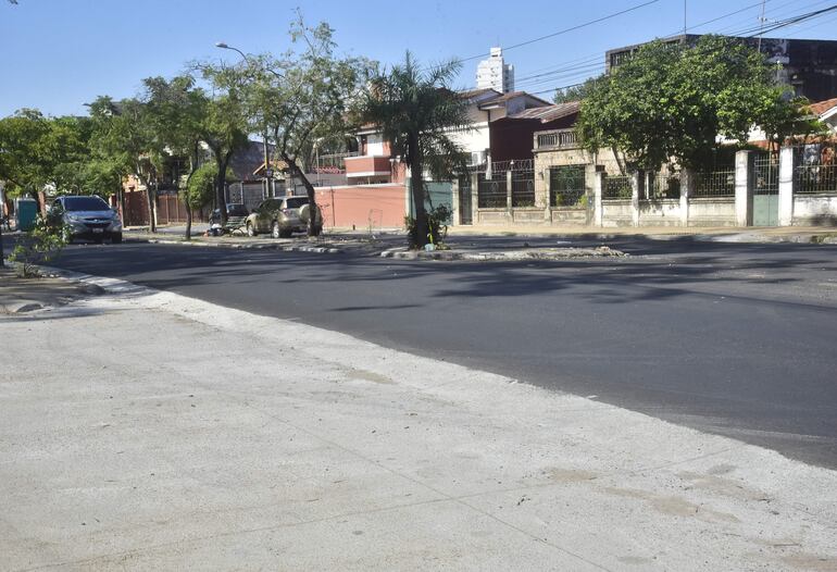 Se utilizó hormigonado en varios puntos en donde generalmente hay más baches por el uso o la presencia de agua. 