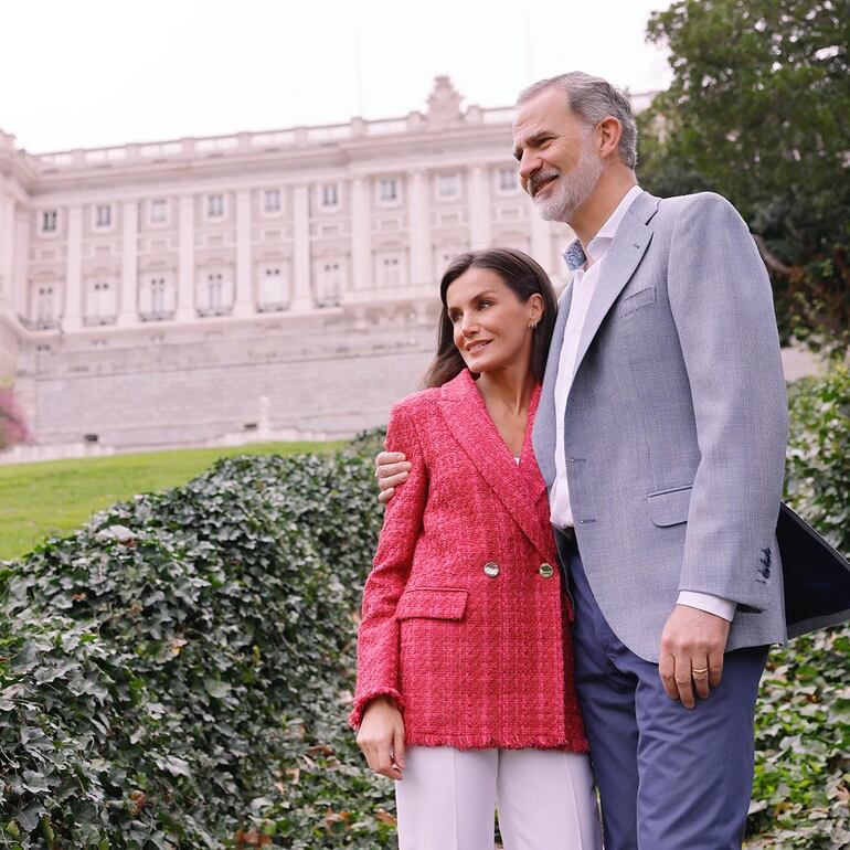 La reina Letizia y el rey Felipe este miércoles 22 de mayo cumplen 20 años de casados. (Instagram/Casa Real de España)