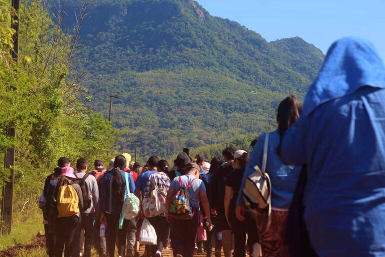 Marcha ecológica para concienciar sobre la protección de la naturaleza.