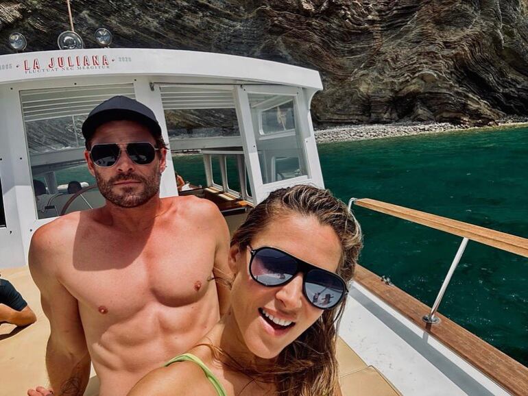 Chris Hemsworth y Elsa Pataky disfrutando del verano europeo. (Instagram/Chris Hemsworth)