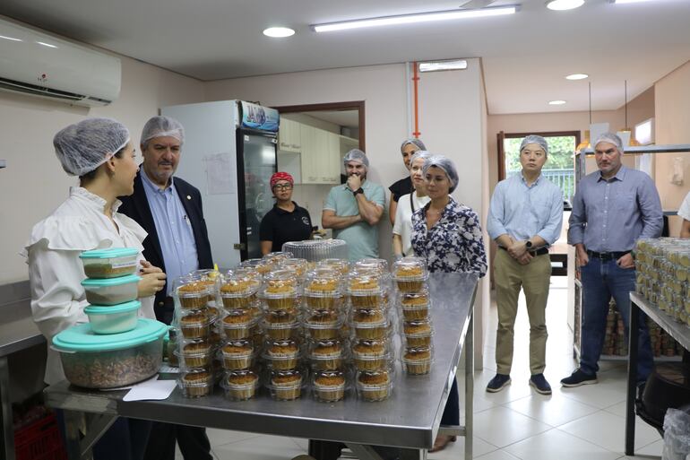 Visita de directivos de la UIP a una mipyme socia de la institución.