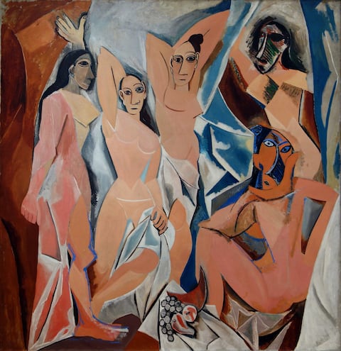 Pablo Picasso, Les Demoiselles dAvignon, 1907, óleo sobre lienzo. MoMA, Nueva York