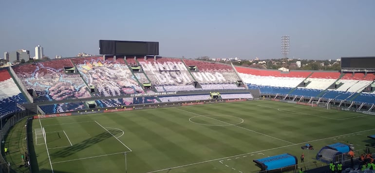 El mosaico está listo para recibir a Olimpia