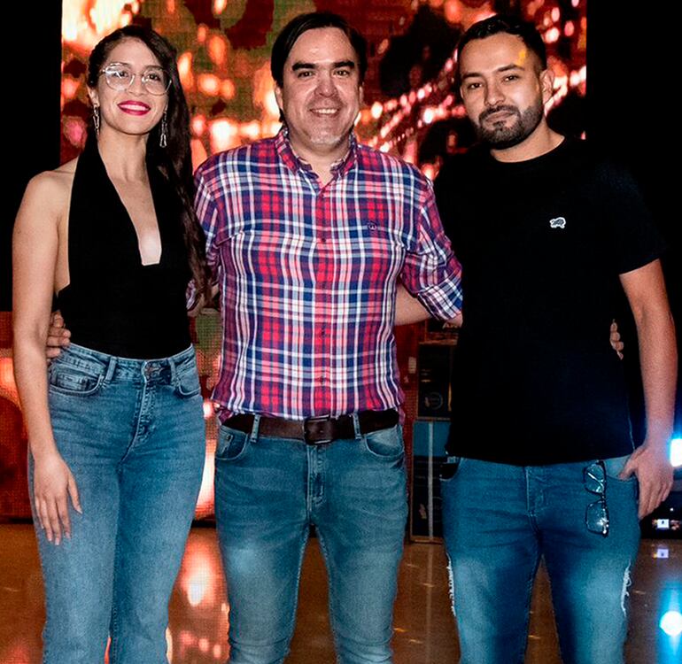 Jazmín Ferreira, Daniel Roitg y Wilson Ramírez.