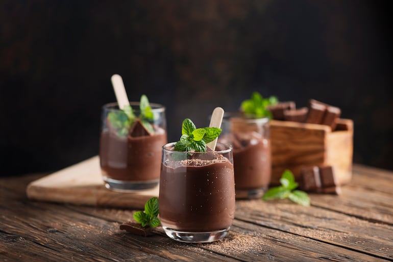 Mousse de chocolate.