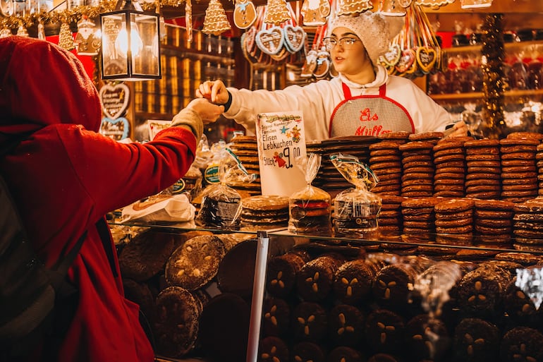 Christkindlesmarkt en Núremberg, Alemania.