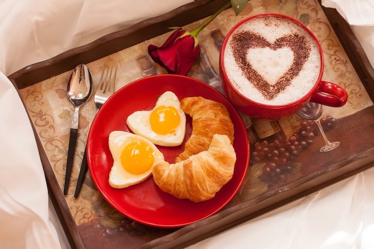 Desayuno del Día de los Enamorados.