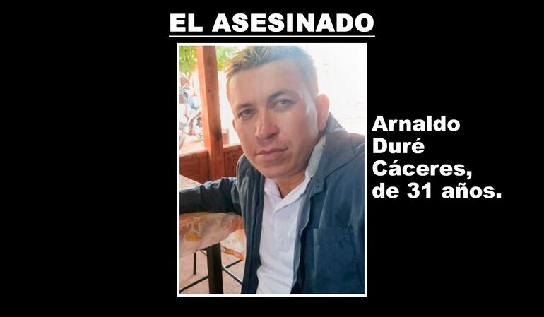 Arnaldo Duré Cáceres, asesinado por sicarios en Pedro Juan Caballero.