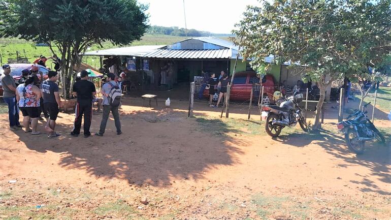 La vivienda donde ocurrió el hecho de intento de hurto agravado.