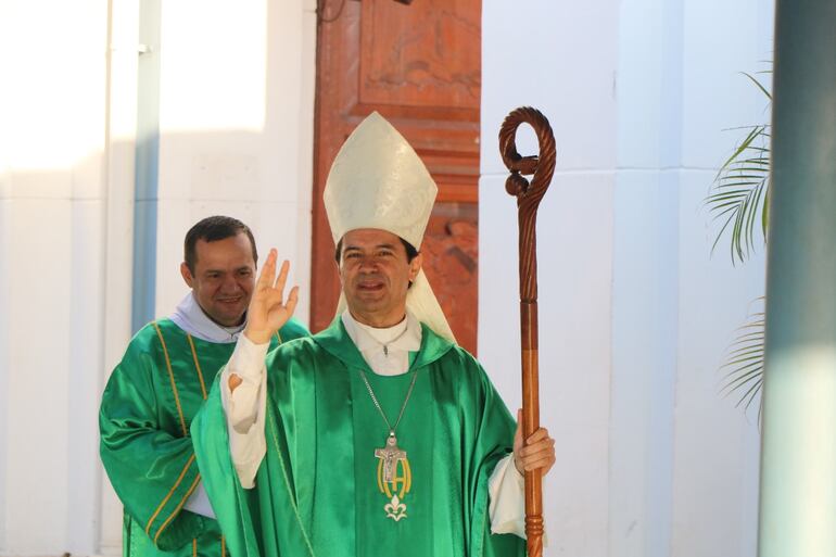 Monseñor Amancio Benítez, obispo de la Diócesis de Benjamín Aceval y secretario general de la Conferencia Episcopal Paraguaya (CEP). 