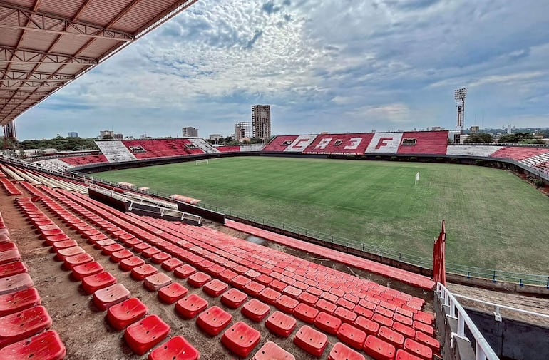 El Antonio Aranda Encina, el estadio del Club Atlético 3 de Febrero, en Ciudad del Este, Paraguay.