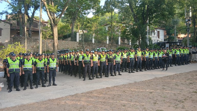 Hace una semana atrás la Policía Nacional había anunciado la cobertura de 500 efectivos policiales en San Bernardino.