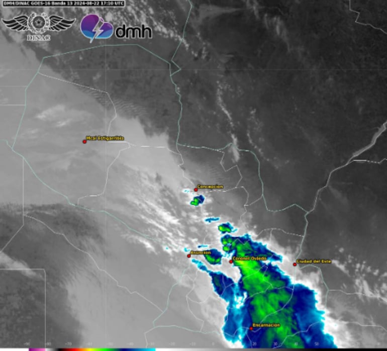 Lluvias intensas con tormentas eléctricas moderadas a fuertes para la tarde de este jueves.