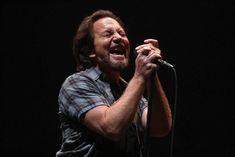 Eddie Vedder, vocalista de la agrupación estadounidense Peal Jam.