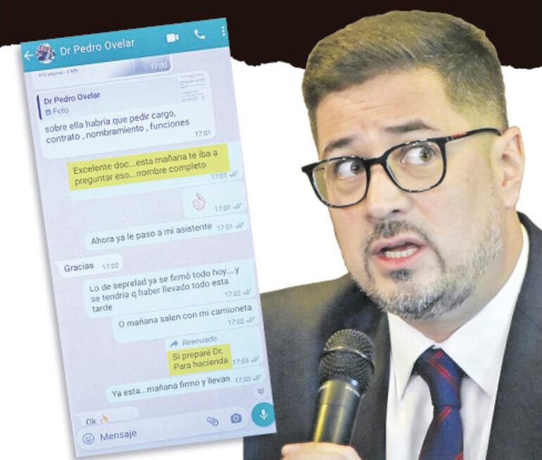 Un oficio que está  en carpeta fiscal aparece entre los chats