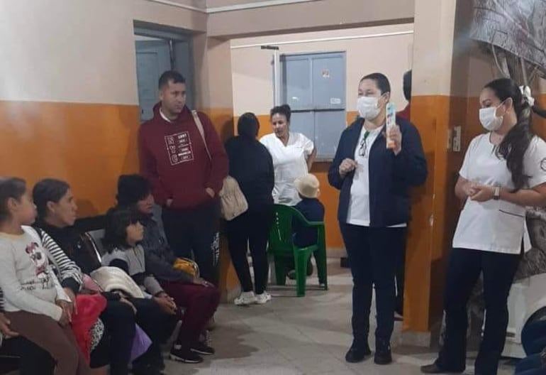 En el Hospital Distrital de Altos se realizan charlas educativas.