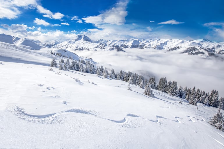 Alpes en invierno, imagen ilustrativa.