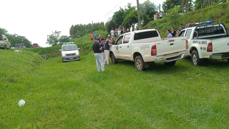 Uno de los accidentes de tránsito con derivación fatal registrados en el departamento de San Pedro.