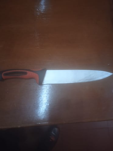 Cuchillo incautado.