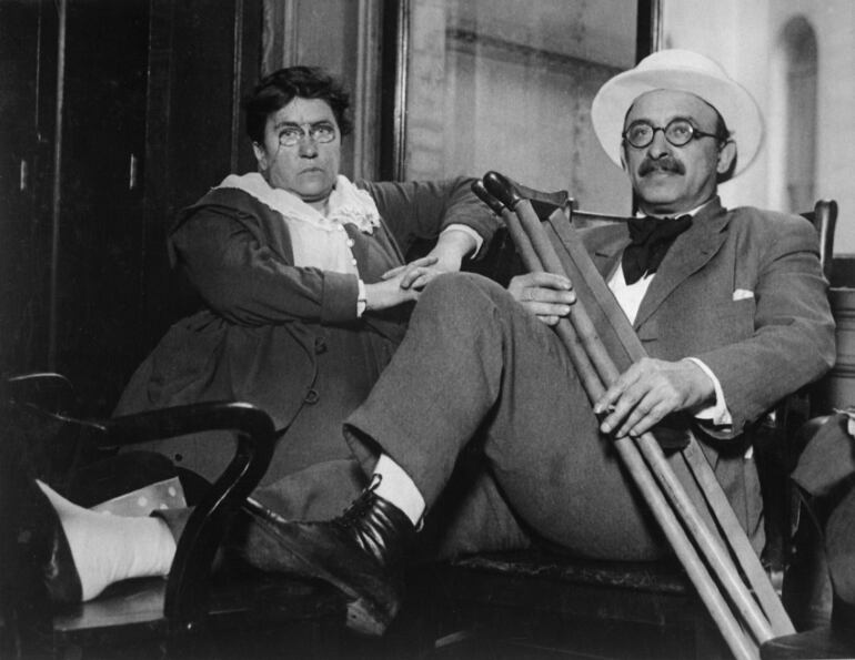 Alexander Berkman hacia 1917-1919, con Emma Goldman