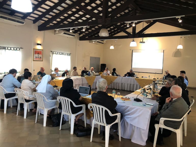 Una de las actividades de la 242° Asamblea General Ordinaria de la Conferencia Episcopal Paraguaya.