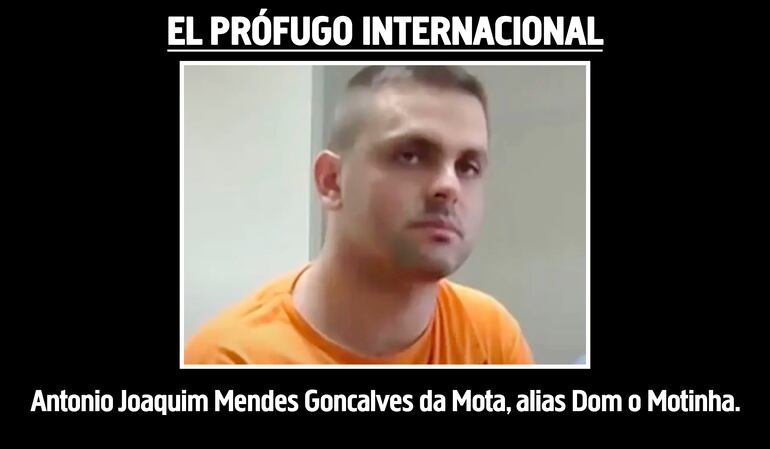 Antonio Joaquim Mendes Goncalves da Mota, alias Dom o Motinha, prófugo internacional.