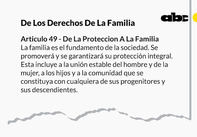 Artículo 49 de la Constitución contempla la amplitud del concepto de familia en Paraguay.