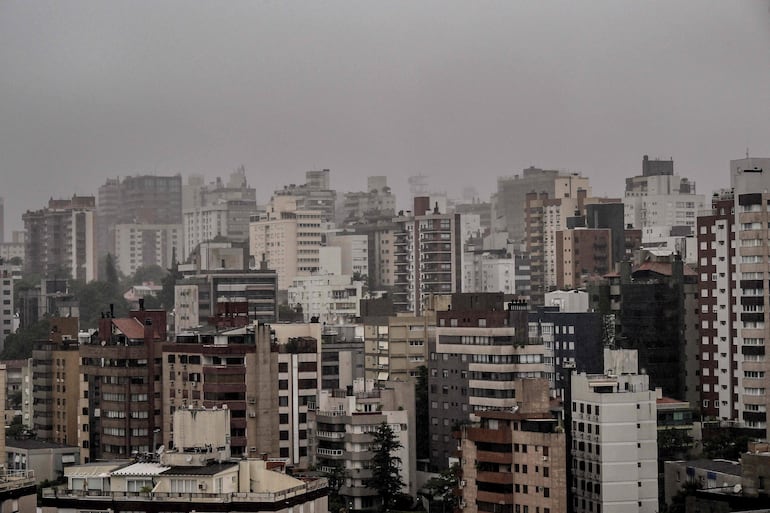 Lluvia en Porto Alegre, Rio Grande do Sul..