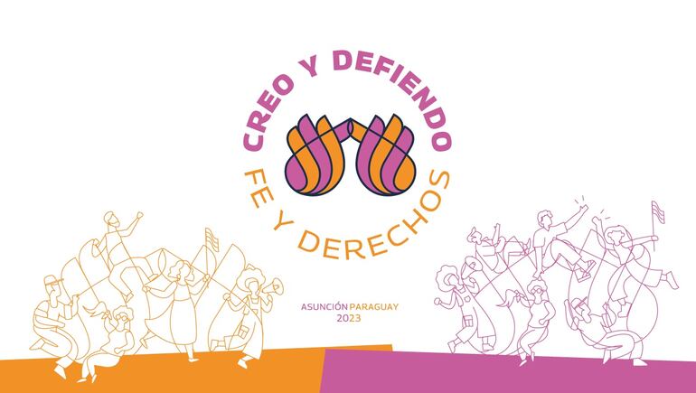 Afiche del seminario sobre fe y derechos humanos.