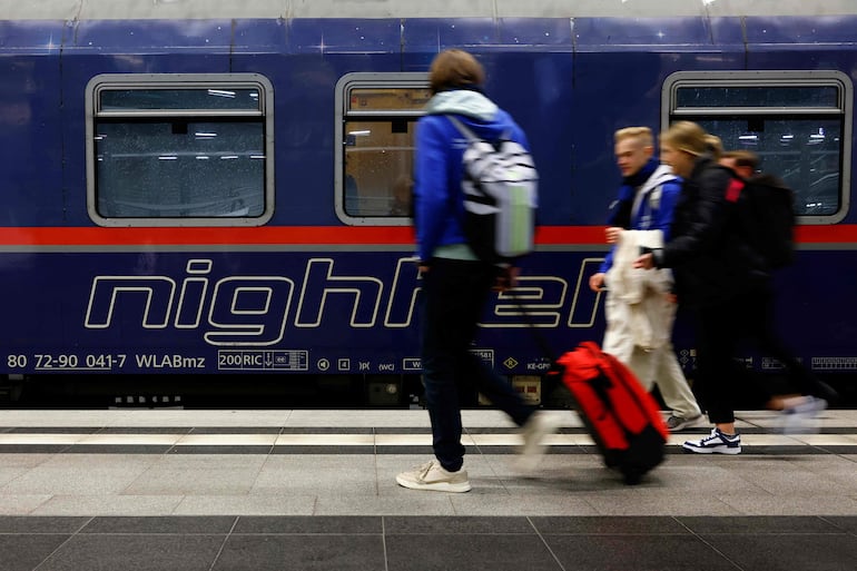 El tren nocturno Nightjet, que une Berlín con París. 