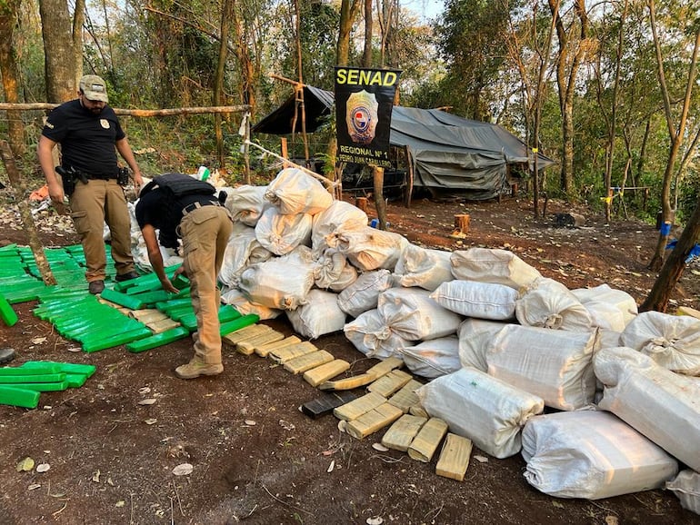 Uno de los campamentos detectados en la zona.