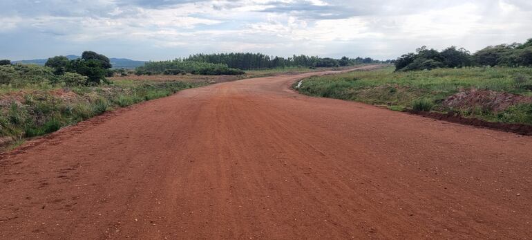 De esta manera se encuentra una parte del tramo tres de la ruta del progreso cuya obras an parado desde octubre del año pasado.