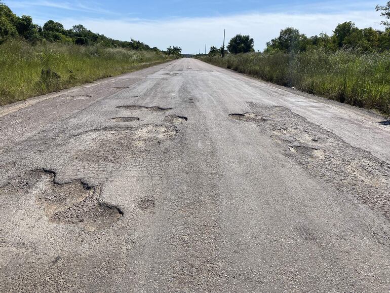 En estas condiciones se encuentra la nueva ruta Concepción-Vallemí.