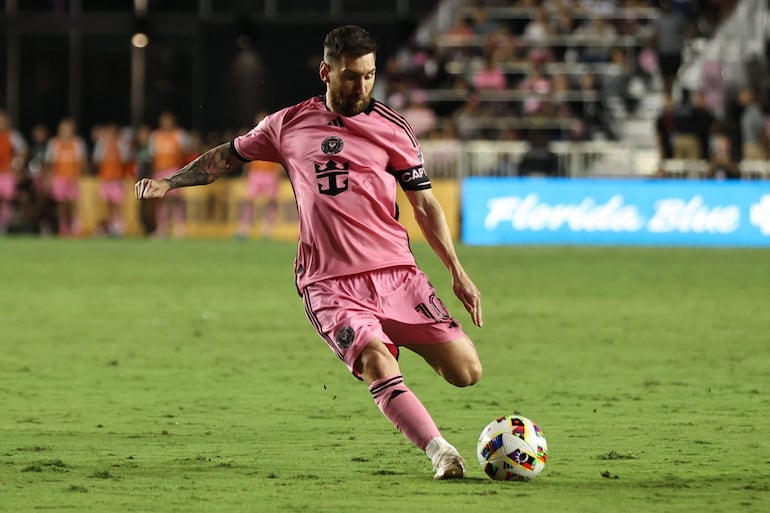 Lionel Messi anotó tres goles para el Inter Miami