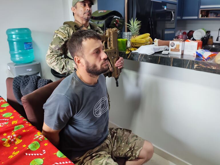 Fotografía del brasilero Ricardo Luiz Picolotto Pedroso, detenido en la operación Ignis, en Canindeyú.