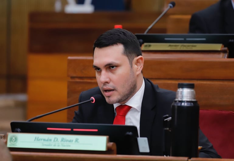 Hernán Rivas, senador por el Partido Colorado y presidente del Jurado de Enjuiciamiento de Magistrados.