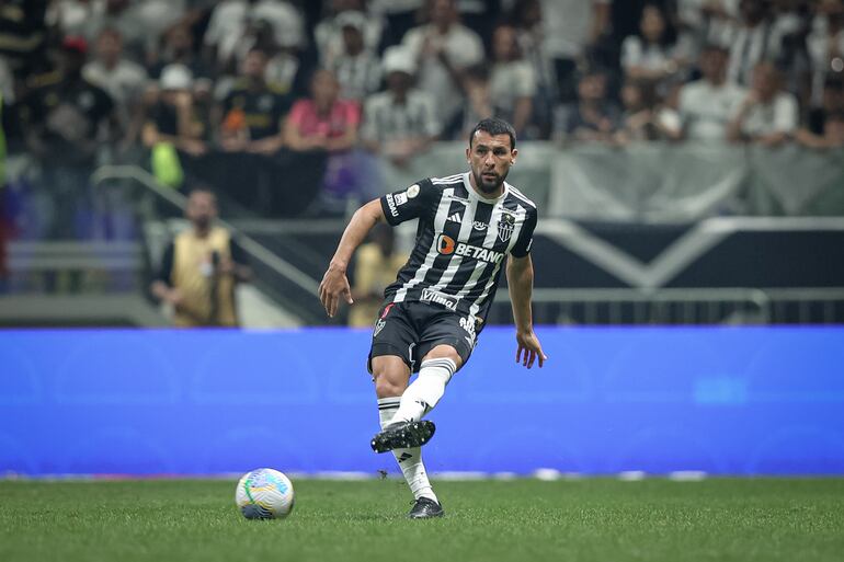 Junior Alonso, futbolista paraguayo del Atlético Mineiro (Foto gentileza de Pedro Souza / Atlético)