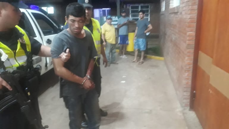 Gabriel Rivas Lugo, detenido el viernes último tras asaltar a una estudiante de nacionalidad brasileña.