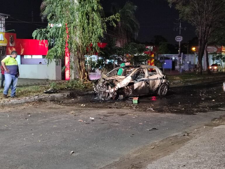 choque accidente automóvil Asunción Fernando de la Mora