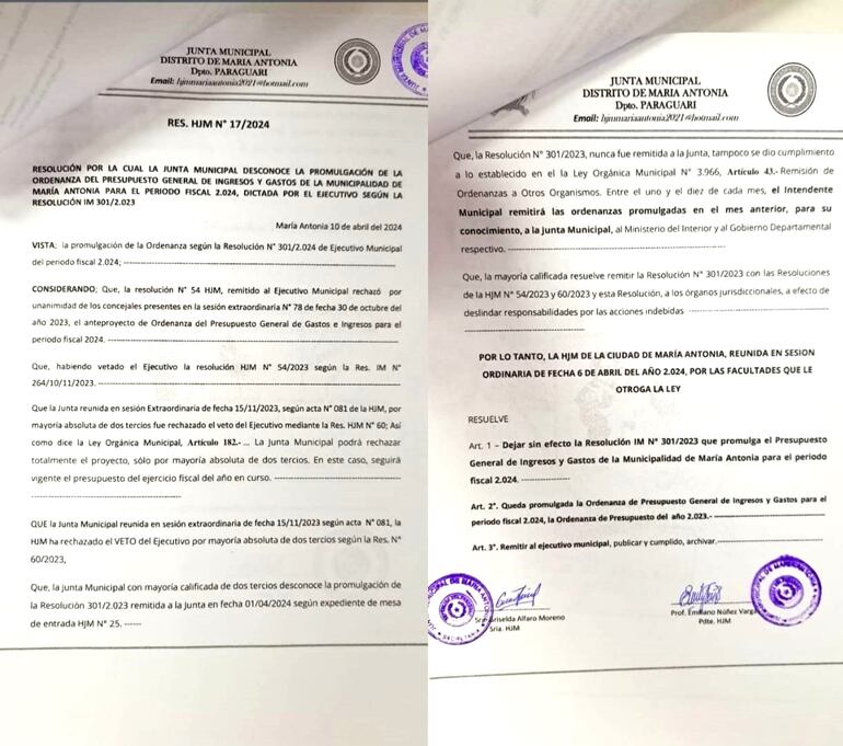 Intendente  de María Antonia, José Carlos Ledezma (ANR), denunció que algunos concejales quieren seguir cobrando de manera irregular autoamentos de dieta y gastos de representación.