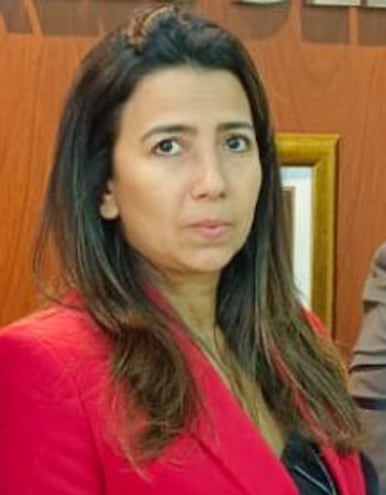 Emilce Retamozo, hija del senador Ramón Retamozo (ANR), quien asumirá como directora general gracias a la aprobación del Senado de una ampliación presupuestaria para el Jurado de Enjuiciamiento de Magistrados (JEM).