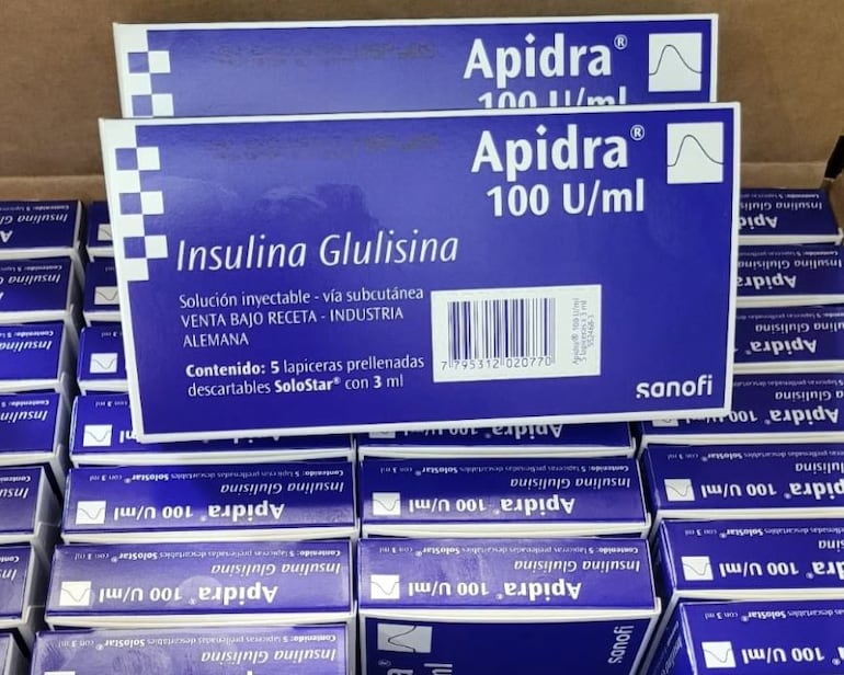 El Ministerio de Salud adquiere insulina ultrarrápida para cobertura de tres meses y medio.