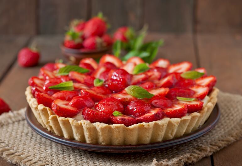 Tarta de frutillas.